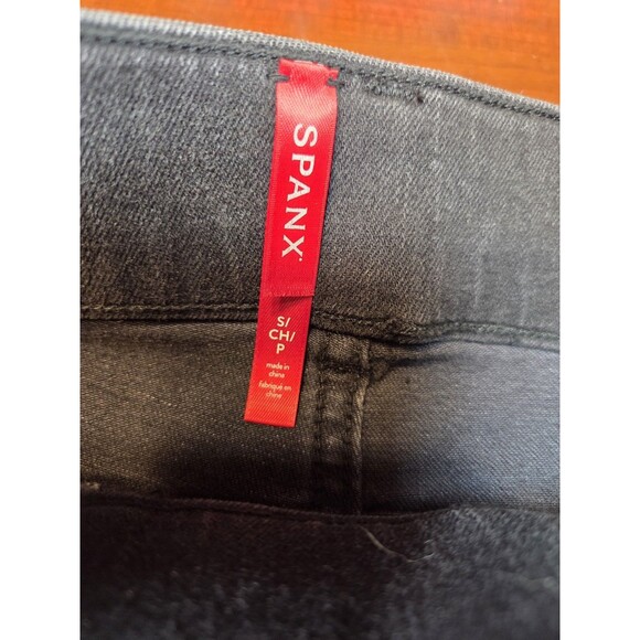 Spanx Jeans Womens Small Petite Black Grey Wash Pull On Skinny Jeggings Slimming - Picture 5 of 7